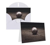 RLDOBOFE Biglietto di auguri con buste, biglietto di auguri con motivo baseball, 20,3 x 15,2 cm, biglietti di ringraziamento per tutte le occasioni