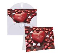 RLDOBOFE Biglietto di auguri con buste, biglietto di auguri di San Valentino, 20,3 x 15,2 cm, biglietti per appunti con scritta "Thinking of you", biglietti di ringraziamento per tutte le occasioni