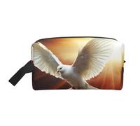 RLDOBOFE Borsa da toilette per donne e uomini, kit Dopp da viaggio, organizer per trucchi, borsa per cosmetici da sogno con squame di sirena sfumate da appendere borsa da toilette da barba con grande