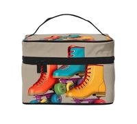 RLDOBOFE Borsa da toilette per donne e uomini, kit Dopp da viaggio, organizer per trucchi, borsa per cosmetici da sogno con squame di sirena sfumate da appendere borsa da toilette da barba con grande