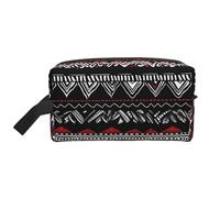 RLDOBOFE Borsa da toilette per donne e uomini, kit Dopp da viaggio, organizer per trucchi, borsa per cosmetici con fiori di rosa con strisce rosse da appendere, borsa da toilette da barba con grande