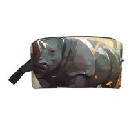 RLDOBOFE Borsa da toilette per donne e uomini, kit Dopp da viaggio, organizer per trucchi, borsa per cosmetici con fiori di rosa con strisce rosse da appendere, borsa da toilette da barba con grande