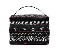 RLDOBOFE Borsa da toilette per donne e uomini, kit Dopp da viaggio, organizer per trucchi, borsa per cosmetici con fiori di rosa con strisce rosse da appendere, borsa da toilette da barba con grande