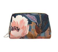 RLDOBOFE Borsa da toilette per donne e uomini, kit Dopp da viaggio, trousse con linee di fiori, organizer per trucchi, Fiori di diverso, Taglia unica