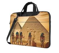 RLDOBOFE Borsa per computer portatile per donne e uomini, borsa per computer portatile valigetta antichi egizi borsa a tracolla per laptop borsa da lavoro per viaggi, nero, 13 inch