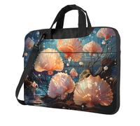 RLDOBOFE Borsa per computer portatile per donne e uomini, borsa per computer portatile, valigetta con conchiglie marine, borsa a tracolla per computer portatile, borsa da lavoro per viaggi