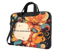 RLDOBOFE Borsa per computer portatile per donne e uomini, borsa per computer portatile, ventiquattrore con citazioni sulla felicità, borsa a tracolla per laptop, borsa da lavoro per viaggi