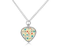 RLDOBOFE Collana con urna a forma di cuore di metà secolo, gioiello per ceneri commemorativo con imbuto, medaglione per donne e uomini, per contenere le ceneri dei propri cari animali domestici