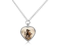 RLDOBOFE Collana con urna a forma di cuore, gioiello per ceneri, con imbuto, per donne e uomini, per contenere le ceneri dei propri cari