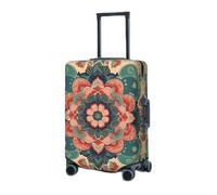 RLDOBOFE Copertura per bagagli da viaggio elastica per valigia, protezione per valigie vintage mandala fiori copertura per valigie lavabile copertura protettiva antipolvere per bagagli adatta per