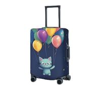 RLDOBOFE Copertura per bagagli da viaggio per valigia elastica protezione per valigia gatto e palloncino Coperture per valigie Lavabile Copertura protettiva antipolvere per bagagli Adatto per bagagli