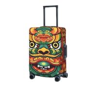 RLDOBOFE Copertura per bagagli da viaggio per valigia elastica protezione per valigie leone cinese Capodanno coperture per valigie lavabili copertura protettiva antipolvere per bagagli adatta per