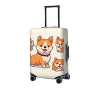 RLDOBOFE Copertura per bagagli da viaggio per valigie elastica protezione per valigie carino Shiba Inu Dog Valigie Cover lavabile per valigie Copertura protettiva antipolvere per bagagli adatta per