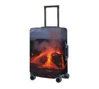 RLDOBOFE Copertura per bagagli da viaggio per valigie elastica protezione per valigie Kilauea vulcano coperture per valigie lavabili copertura protettiva antipolvere per bagagli adatta per bagagli da