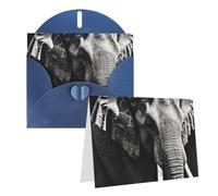 RLDOBOFE Thinkingofyoucardwithbustesblack And White Elephant4x6weddingthankyoucards