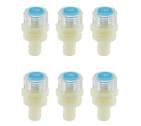 RLECS 1 set di valvole di scarico in plastica per erogatore di acqua, 33 x 18 mm, colore bianco, per intasamento delle acque reflue, tappo filettato adatto per secchio e contenitore per tubi