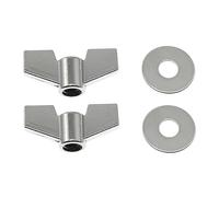 RLECS 2 dadi ad alette in acciaio inox a sgancio rapido per tamburi con rondelle, accessori per supporto piatti Hi-Hat