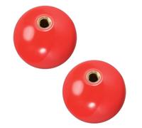 RLECS 2PCS Testa Rotonda Joystick Rosso Top Maniglia 35mm Gioco Parti di Ricambio FAI DA TE per la Manutenzione delle Attrezzature