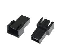 RLECS - 5 connettori per ventola PC PWN con guscio in plastica per computer con interfaccia maschio a 3 pin, kit di connettori per ventola PC con 15 perni a crimpare per terminali PWM, alloggiamento