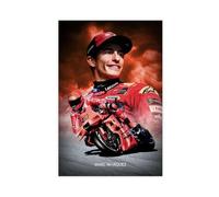 rlfnde Poster su tela MotoGP di Marc Marquez, decorazione per camera da letto, ufficio, camera da letto, regalo, 40 x 60 cm