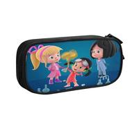 RLHRJEFZ Cleo and Cuquin Pencil Case Zipper Pen Bag Large Capacity Pen Stationery Box Storage Organizer Bag Makeup Office Pouch School Stationery Supplies For Boys Girls