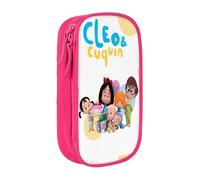 RLHRJEFZ Cleo and Cuquin Pencil Case Zipper Pen Bag Large Capacity Pen Stationery Box Storage Organizer Bag Makeup Office Pouch School Stationery Supplies For Boys Girls