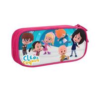 RLHRJEFZ Cleo and Cuquin Pencil Case Zipper Pen Bag Large Capacity Pen Stationery Box Storage Organizer Bag Makeup Office Pouch School Stationery Supplies For Boys Girls