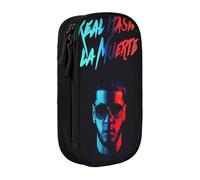 RLHRJEFZ Real Hasta La Muerte Pencil Case Zipper Pen Bag Large Capacity Pen Stationery Box Storage Organizer Bag Makeup Office Pouch School Stationery Supplies For Boys Girls