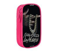 RLHRJEFZ Real Hasta La Muerte Pencil Case Zipper Pen Bag Large Capacity Pen Stationery Box Storage Organizer Bag Makeup Office Pouch School Stationery Supplies For Boys Girls