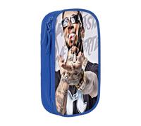 RLHRJEFZ Real Hasta La Muerte Pencil Case Zipper Pen Bag Large Capacity Pen Stationery Box Storage Organizer Bag Makeup Office Pouch School Stationery Supplies For Boys Girls