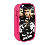 RLHRJEFZ Real Hasta La Muerte Pencil Case Zipper Pen Bag Large Capacity Pen Stationery Box Storage Organizer Bag Makeup Office Pouch School Stationery Supplies For Boys Girls