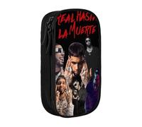 RLHRJEFZ Real Hasta La Muerte Pencil Case Zipper Pen Bag Large Capacity Pen Stationery Box Storage Organizer Bag Makeup Office Pouch School Stationery Supplies For Boys Girls