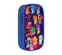 RLHRJEFZ Wi-ngs of Fire Pencil Case Zipper Pen Bag Large Capacity Pen Stationery Box Storage Organizer Bag Makeup Office Pouch School Stationery Supplies For Boys Girls