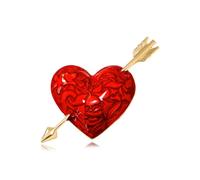RLHRNDE Spilla di San Valentino per donne e uomini squisita amore angelo mela rana amore lancio gesto spilla elegante abito accessori vestito cravatta art deco moda imitazione zirconia cubica gioielli