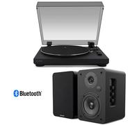 RLINE RLTN05MB Giradischi a cinghia con BT Matt Black+RLINE RLSP04MB 2 Diffusori