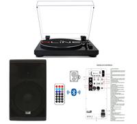 RLINE RLTN11GB Giradischi Bluetooth Nero L+ IS X212AUB Diffusore da 800w picco