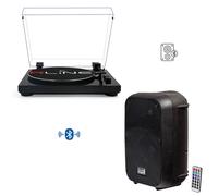 RLINE RLTN11GB Giradischi cinghia Bluetooth Nero L+ IS SPX12AUB Diffusore 400w