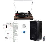 RLINE RLTN11MWLN Giradischi cinghia Bluetooth Noce +IS SPX12AUB Diffusore 400w