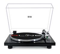 RLINE RLTN22GB Giradischi a cinghia con modulo Bluetooth, Nero Lucido