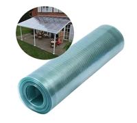 RLINZ Lastre di Copertura in Policarbonato, Pensilina Tettoia per Esterno Serra Pannelli di Ricambio, 0,8mm Lastre di Policarbonato, Facile da Tagliare(0.5x1m)