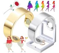 Rliocvhe 2 Pezzi Sömni Anello da Donna con Menopausa, Anello Magnetico da Donna Regolabile, per Uomini e Donne, Rilassamento, Miglioramento Del Sonno Ansioso, Riduzione Della Stanchezza, Dimagrante