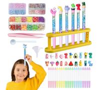 Rliocvhe 20 Fabbrica Delle Penne,Kit Creativo per Creare Laboratorio Delle Penne Carine,Lavoretti Creativi per Bambini Idee Regalo per Bambina 6 7 8 9 10 Anni