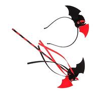 RLKHXBS 1set Bat Themed Headband And Set Adorable Halloween Party Accessories for Boys And Girls And Adults for Cosplay Festivals And Carnival Celebrations Decoration Kit