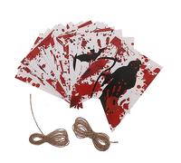RLKHXBS 1Set Halloween Banner Banner Creative Band Flag per Decorazioni per Le Feste PROPPEGGI
