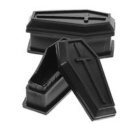 RLKHXBS 2 PCS Halloween Coffin Model Ornaments Decorations Haunted House Props Prank Props Reusable Halloween DECE