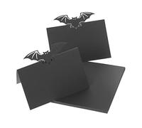 RLKHXBS 50pcs Place Cards for Halloween Party Blank Name Cards for Table Setting Elegant Decoration for Weddings Banquets And Birthday Celebrations