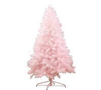 RLKHXBS Albero di Natale Rosa Albero Nudo, pini incernierati Artificiali in Materiale PVC con Supporto in Metallo Facile da Montare Spento Adatto per Uso Interno ed Esterno-1,8 m (5,9 Piedi) Il Nuovo