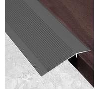 RLKHXBS Aluminum Floor Transition Strip, Extra Wide 4 inch Reducer Flute Thresholds Ramp, Laminate Floor Joining Bar for Doorway