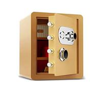 RLKHXBS And Lock - s And Lock es Money TY es for Home Digital Steel Alloy Drop Includes Keys (Color : Gold)