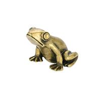 RLKHXBS Antique Small Frog Copper Ornament Toad Study Tea Pet Handicraft
